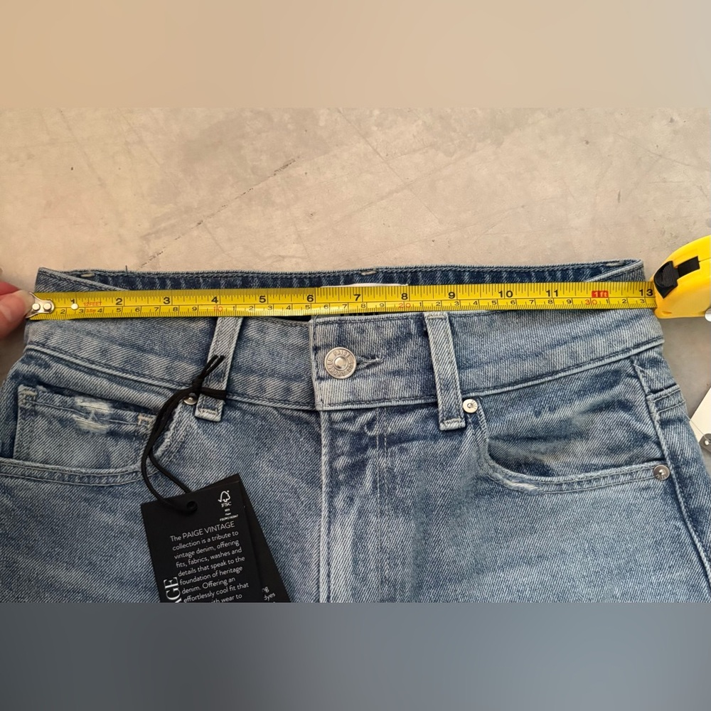 PAIGE NWT Light Blue Sasha Wide Leg Jeans - Picture 9 of 9